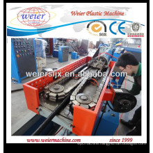 Plastic single wall corrugated pipe line